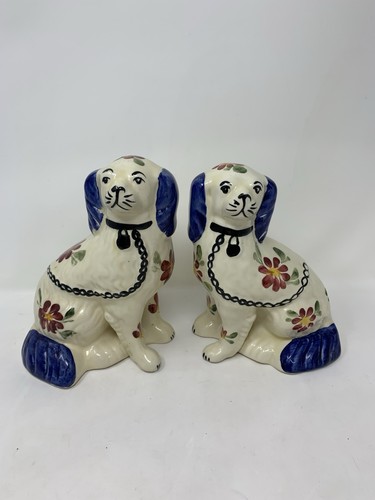 Pair siltone pottery - of,