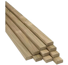 2x1 Inch 25x50mm Roofing Timber Treated Wood Batten  2FT  0.6m Length PACK OF 10