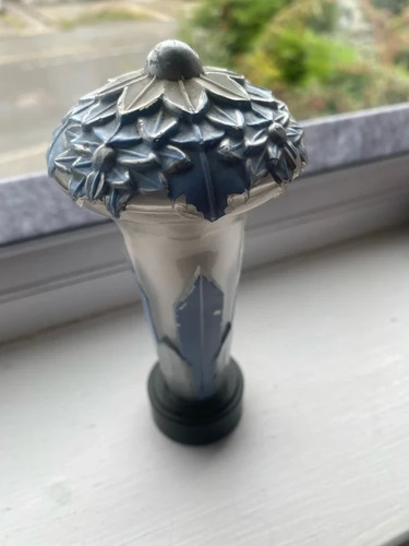 Lovely blue glass flower head