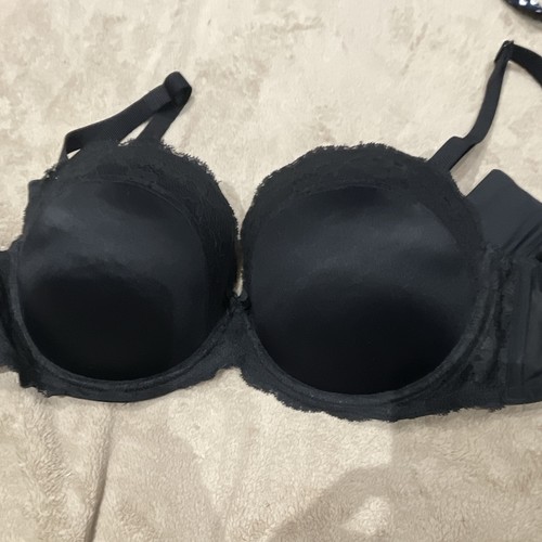 Black bra detachable - black,