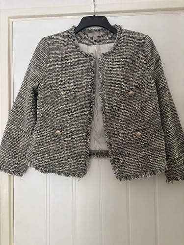 Boucle tweed jacket gold - h&m,