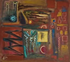  ABSTRACT IN WARM COLOURS