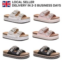LADIES WOMEN LOW HEEL MULE