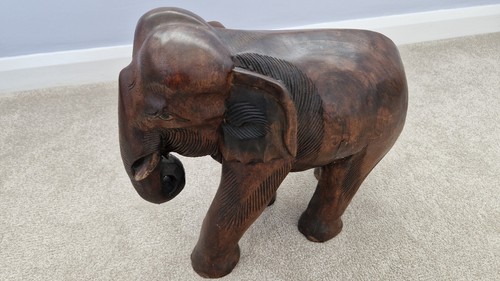 Large solid wooden carved - solid,