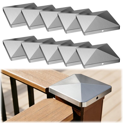 10pcs fence post caps square - 10pcs,