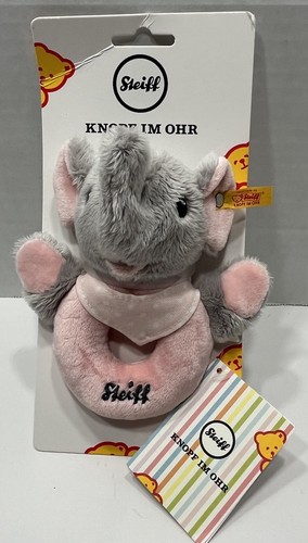 Steiff plush grey pink - plush,