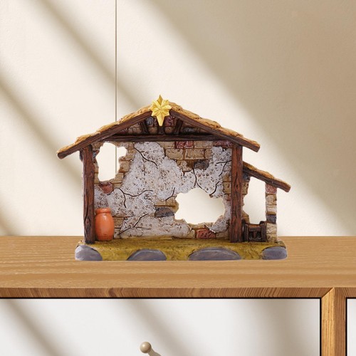 Christmas manger scene empty - scene,