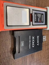 Sony 120GB XQD Memory Card 400MB/s* 2pc+QDA-SB1 adaptor*1   Pre Owned