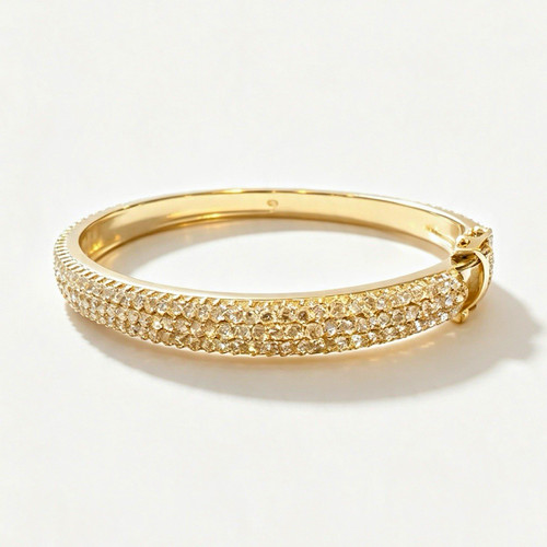 Gold tone metal hinged - gold,