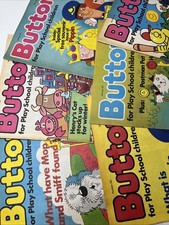 6 x BUTTONS For Play School Children - Vintage Comics 1986-1987 -  Postman Pat