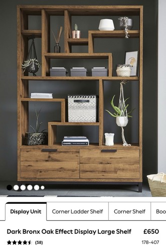 Next light bronx wood shelving - next,