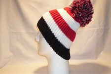 LUXURY RED WHITE BLACK STRIPED
