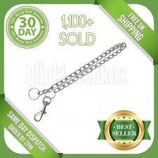 45CM LONG METAL HEAVY DUTY KEY CHAIN HIPSTER STRONG BELT LOOP CLIP KEYRING BIKER