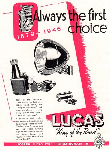 Vintage lucas cycle dynamo - vintage,