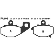 Pair Brake Pads EBC HH FA192HH