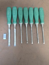 Marples M555 Green Handle Chisels Made In England Vintage Marples Chisels 