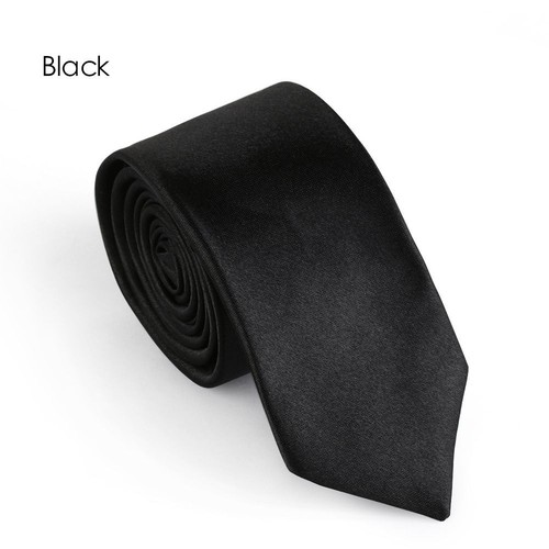 Mens tie plain solid colour - tie,