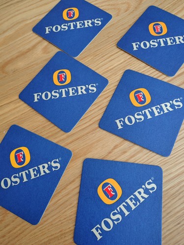 Fosters beer mats - fosters,