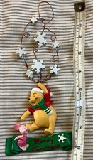 Disney Winnie The Pooh and Piglet ceramic hanging christmas tree decoration
