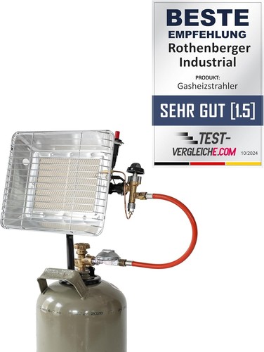 Gas heater with hose regulator - heater,