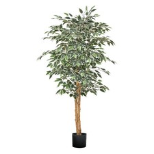 VEVOR 150cm Artificial Ficus Tree Tall Faux Plant with Pot for Indoor Decor