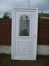 UPVC FRONT/BACK/GARAGE SIDE/SHED DOOR AND FRAME WITH LOCK MECHANISM