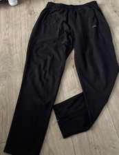 Men’s Reebok Black Track/gym Bottoms Size M Preowned