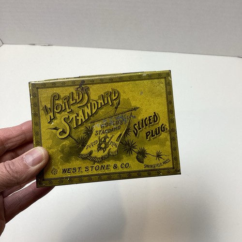 Antique tobacco tin world s - tin,, world’s