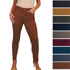 Womens High Waist Slim Leg