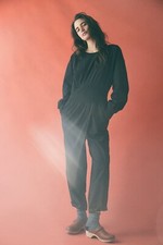 Free People Sonika Relaxed Harem Jumpsuit, Black, Small, RRP $108