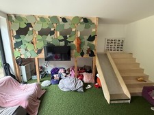 Children’s bedroom Modular Childrens Indoor Playroom Play Area/Artificial Grass