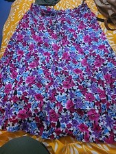 ellie Louise Floral Maxi Skirt Size 14, Elasticated Waist.