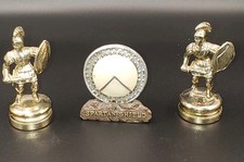 Vintage 2 Silver Metal Roman