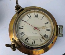 Vintage Brass Ships Clock