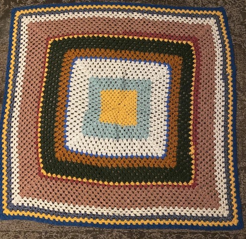 Crochet hand knitted throw - hand,