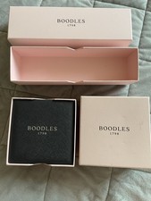 Boodles Jewellery Box Empty 100% Authentic, pink outer box + long pink outerbox 