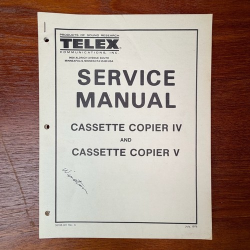 Vintage 1978 telex cassette - vintage,