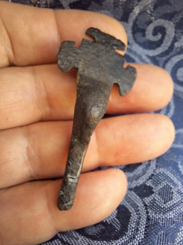 Anglo saxon bronze small - bronze, long