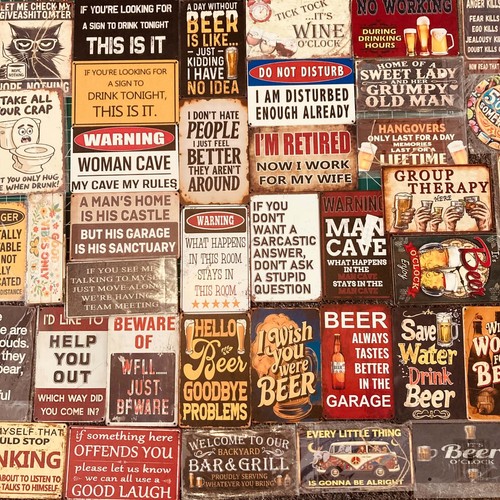 Funny wooden bar sign - funny, home