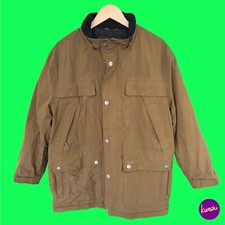 KLEPPER Vintage AquaStop Jacket, Fleece-Lined Collar, Olive, UK L–XL | EU 52–54