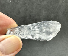 Satyaloka Azeztulite Quartz Crystal Palm Stone from India - Natural