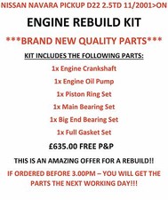 Engine Rebuild Kit For Nissan