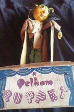 Vintage Pelhal Puppet Marionette Rare Mr Turnip with Original Box early 1950s