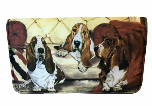 New wallet basset hound - new,