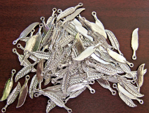100pcs silver plated - plated, alloy