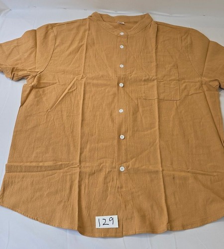 Men xxl mustard linen - men's,