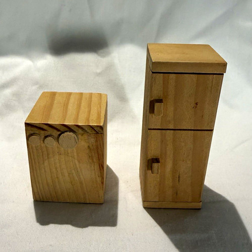 Wooden dolls house kitchen - wooden,