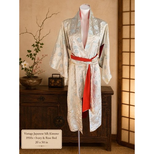 Vintage japanese silk - vintage, kimono