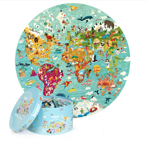 Boppi world map round - boppi,