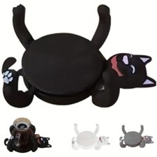 3D Print Cat Coasters Cute Cat Mug Holder Non-slip Animal Shape Drinks Placemat